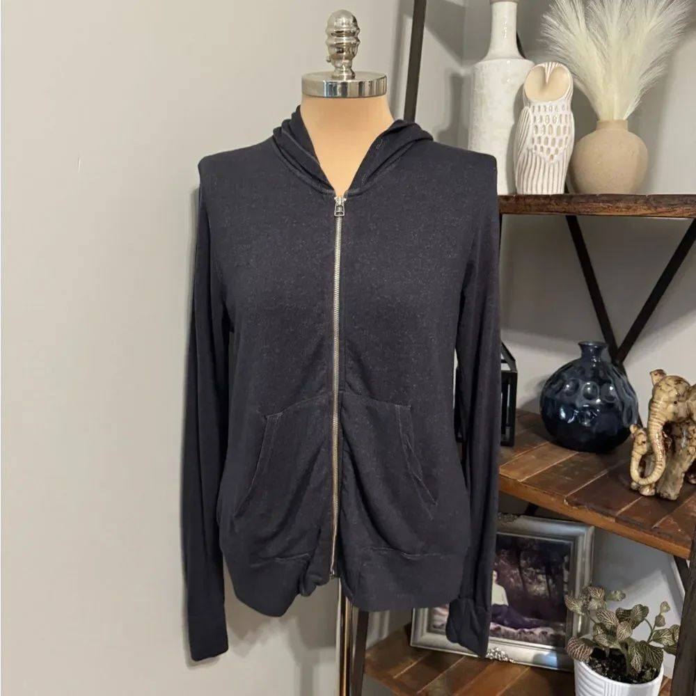 Sundry X Cake Park City Full Zip Hoodie SZ 2 Womens Sweatshirt Lyocell Blend USA